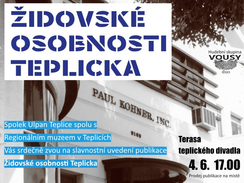 Slavnostní uvedení publikace Židovské osobnosti Teplicka!